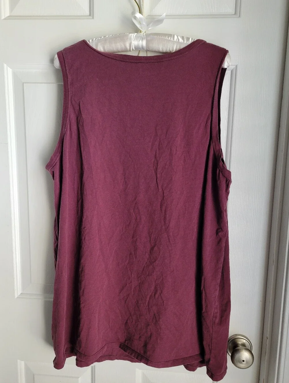 torrid Plum/Burgundy Eagle firebird Phoenix Flame Cutout Tank Size 3